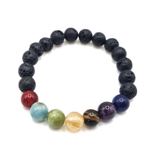 Kép betöltése a galériamegjelenítőbe: 7 csakra ásványkarkötő