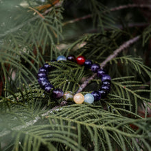 Kép betöltése a galériamegjelenítőbe: 7 csakra ametiszt karkötő